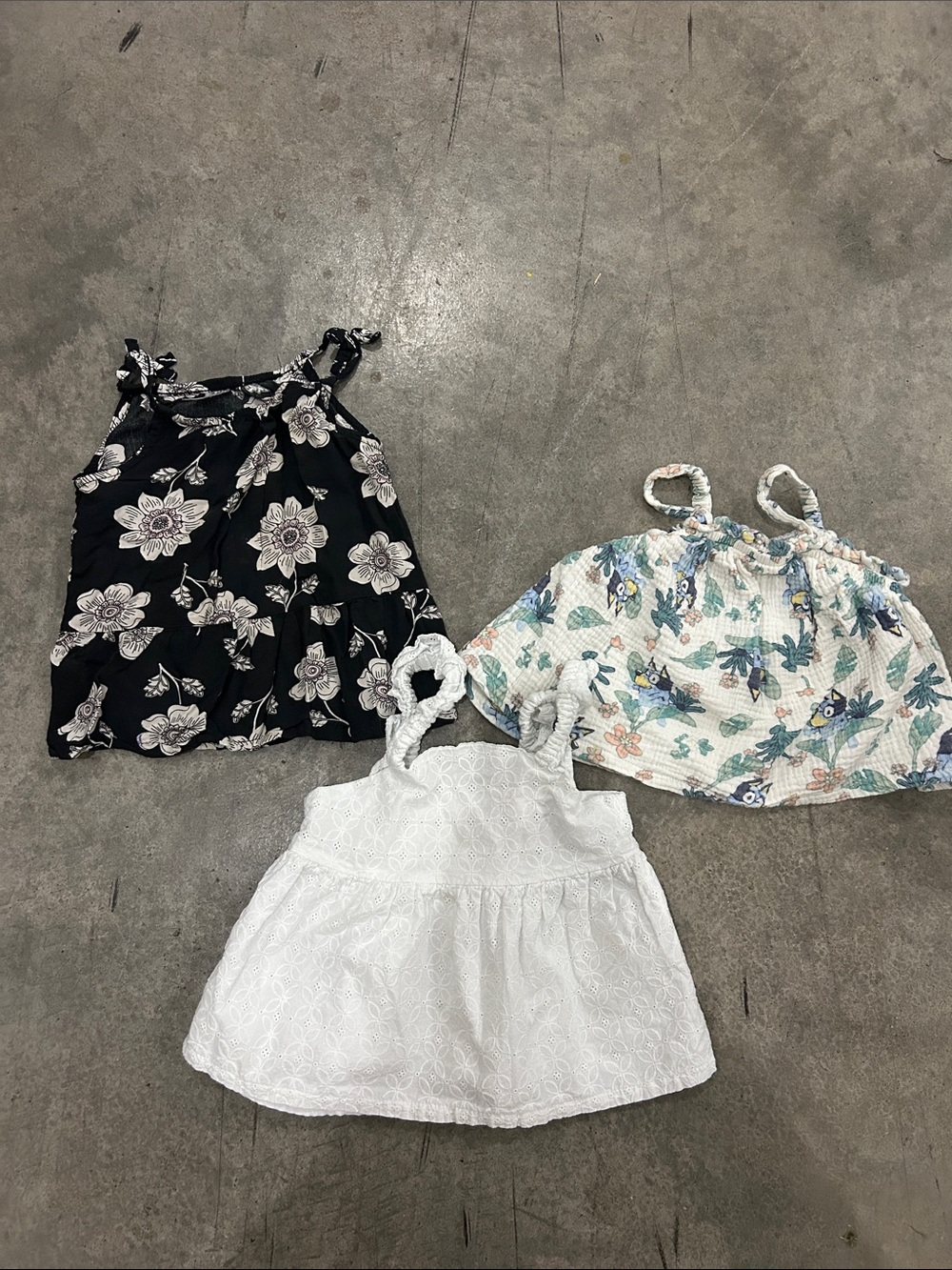 Lot of 3 Girls Flowy Tanks